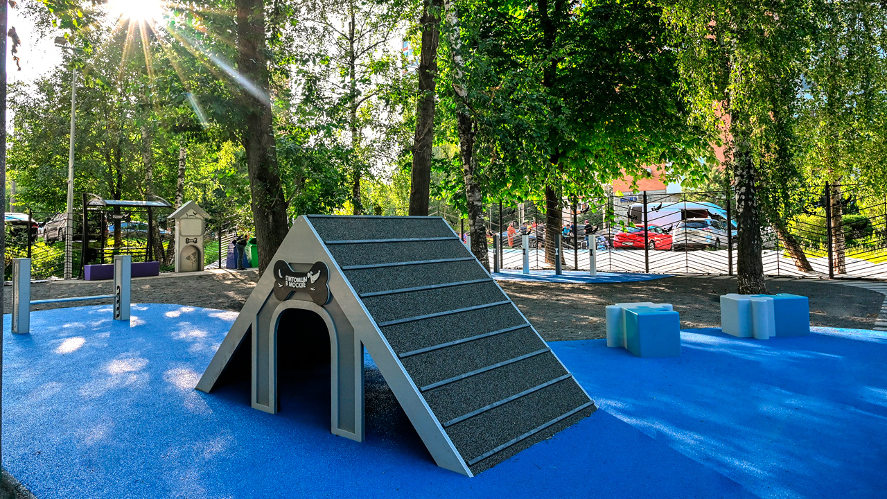 Площадка для выгула собак на улице Полярная (СВАО, Южное Медведково)