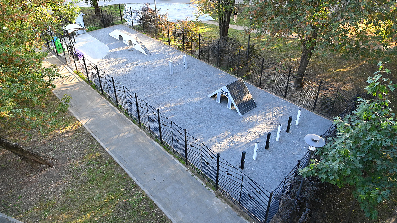 Площадка для выгула собак на улице Фестивальная (САО, Левобережный)