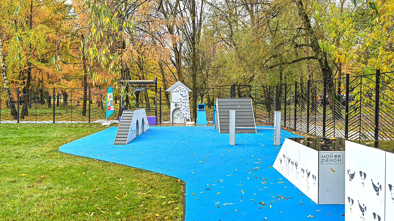 Площадка для выгула собак на Коломенском проезде (ЮАО, Нагатино-Садовники)